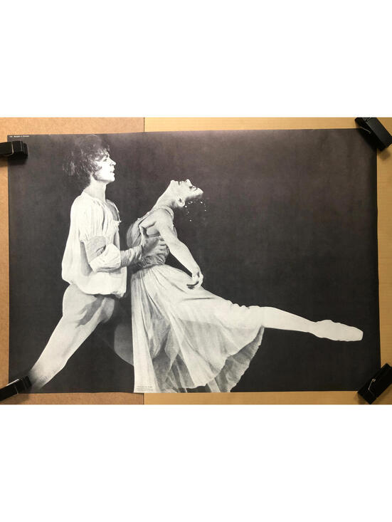 Fonteyn and Nureyev Original Vintage Poster The Perfect Partnership Ballet 1960s